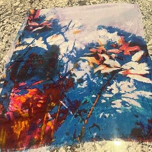 Cynthia Rowley bright colored scarf, wrap, pashmina, never worn.Stocking stuffer